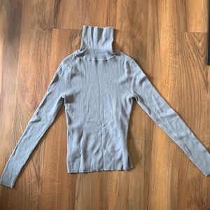 Grey turtle neck